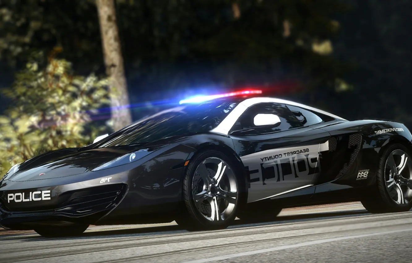 Фото обои McLaren, полиция, тачка, MP4-12C, коп, Need for speed, Hot pursuit
