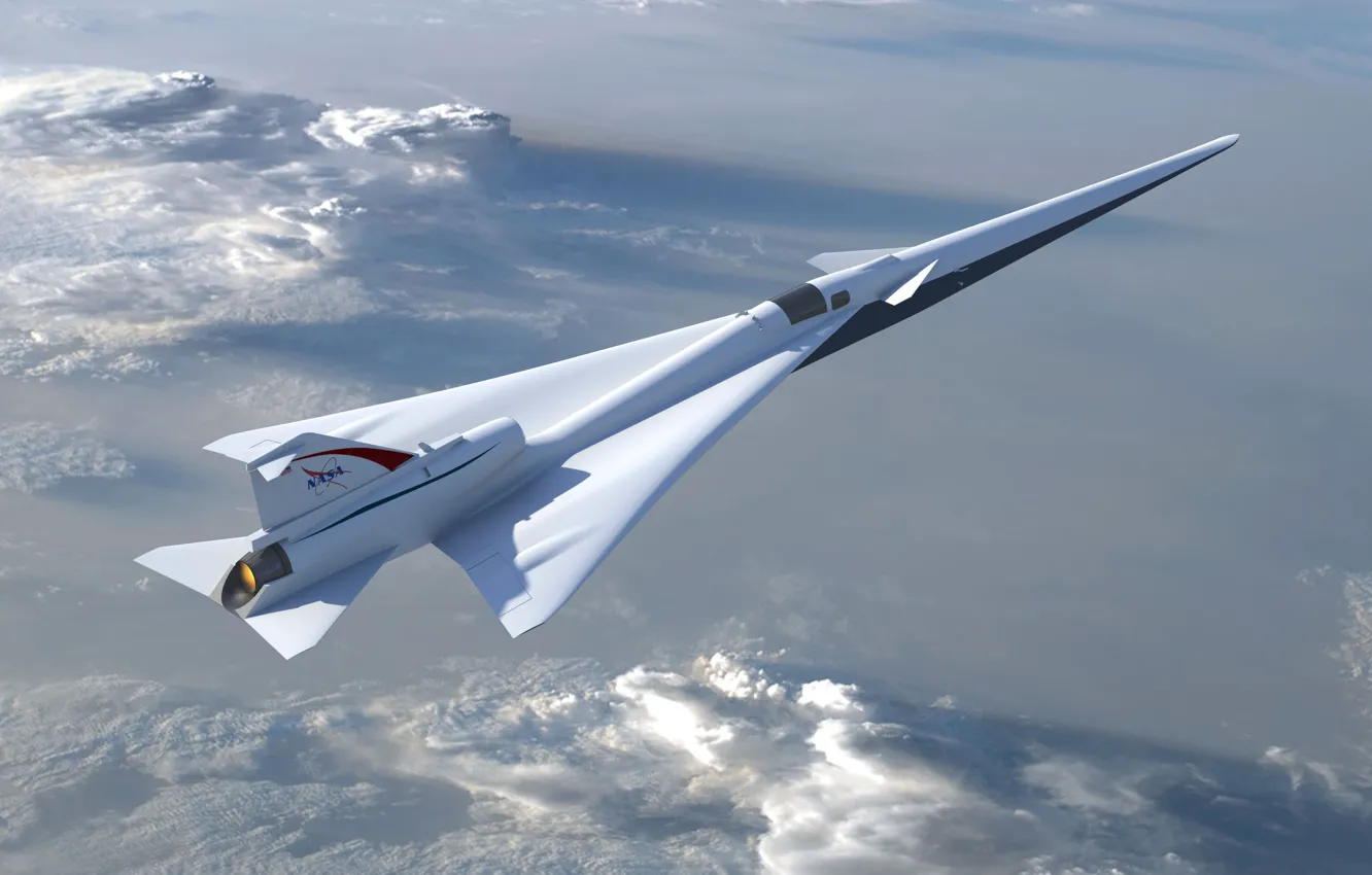 Фото обои Concept, облака, экспериментальный, образец, X-Plane