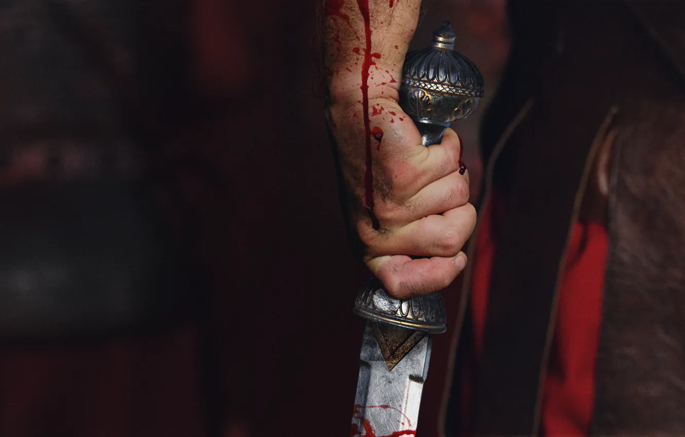 Фото обои кровь, рука, меч, Total War Arena, promo arts