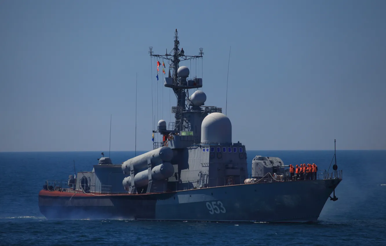 Фото обои корабль, ракетный, малый, Черноморский Флот, Р-239