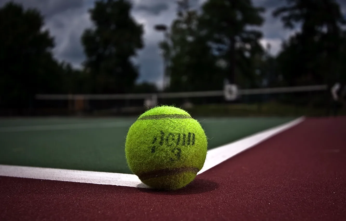 Фото обои tennis, ball, court
