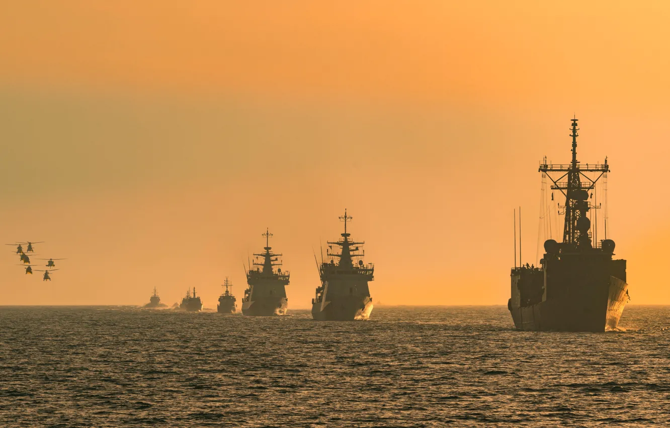 Фото обои учения, Турция, Черное море, Береговая Охрана