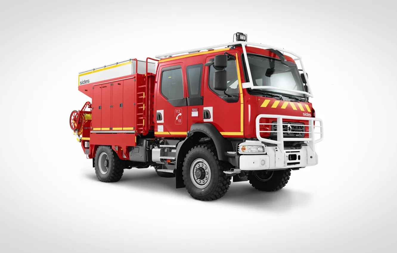 Фото обои 4x4, fire & rescue, fire truck, Renault Trucks, d14