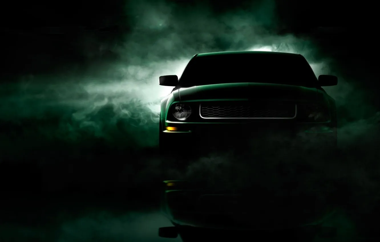 Фото обои туман, Ford, mustang, cars, auto