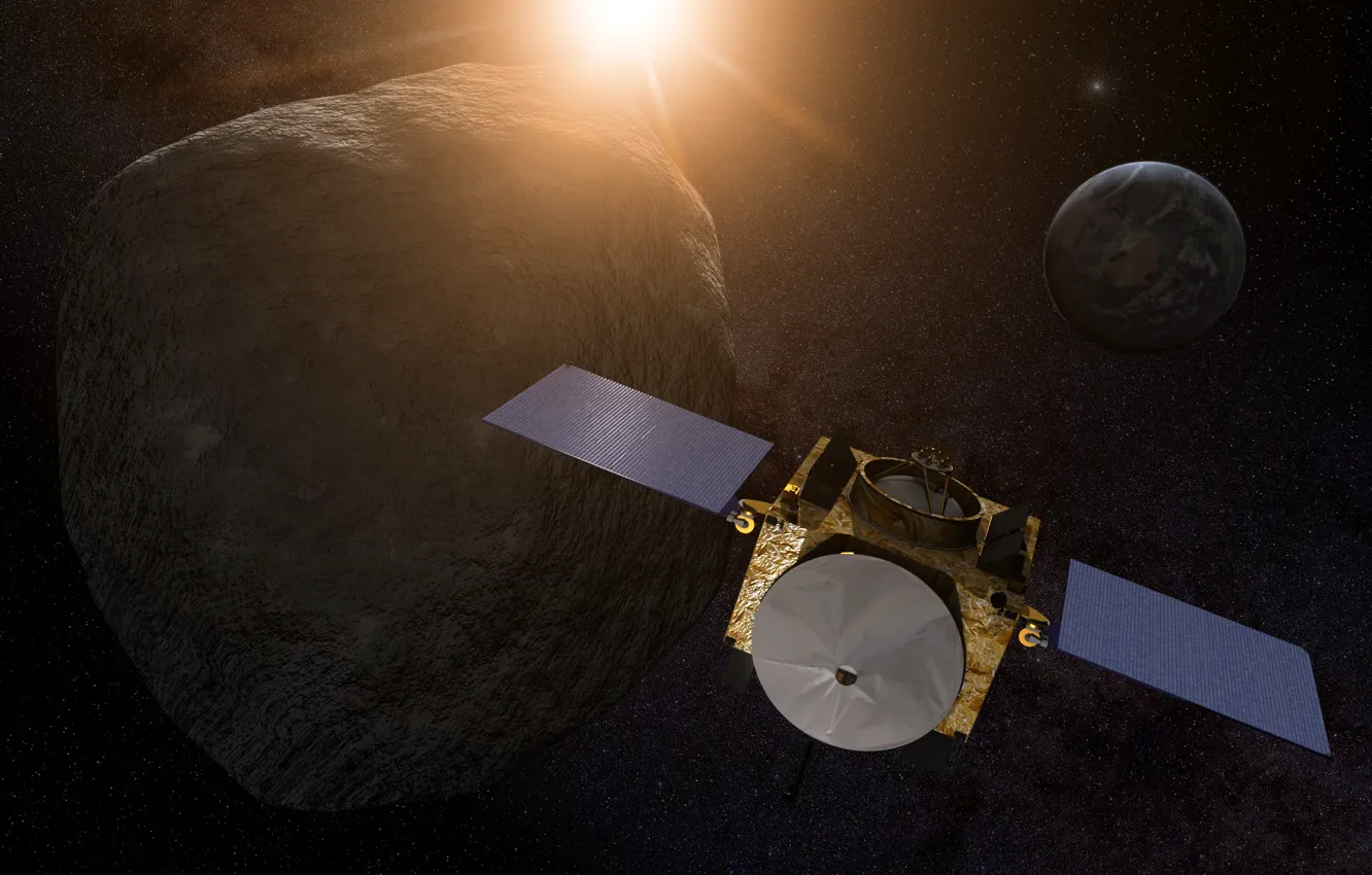 Фото обои астероид, НАСА, OSIRIS-REx, посадочный аппарат