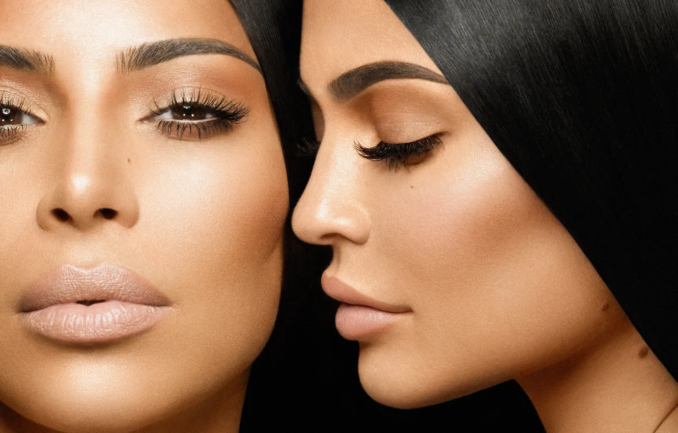 Фото обои сестры, Kim Kardashian, Kylie Jenner