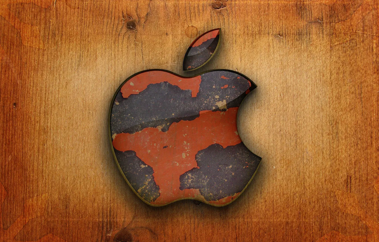 Фото обои компьютер, дерево, apple, яблоко, логотип, mac, телефон, ноутбук