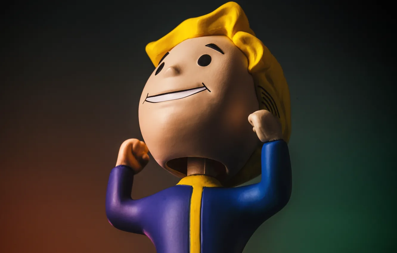 Фото обои Fallout, Сила, Bethesda Softworks, Bethesda, Фигурка, Bethesda Game Studios, Vault Boy, Волт-Бой