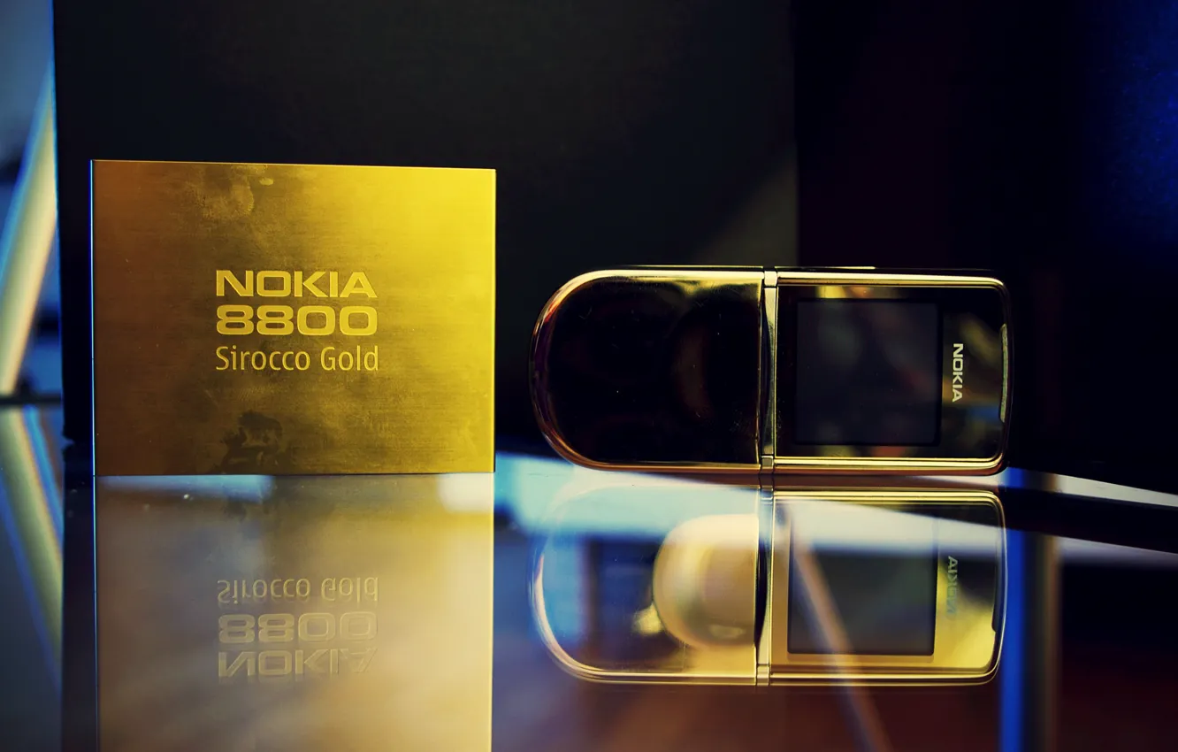Фото обои телефон, классика, Edition, Nokia 8800, нокия, слайдер, Sirocco Gold