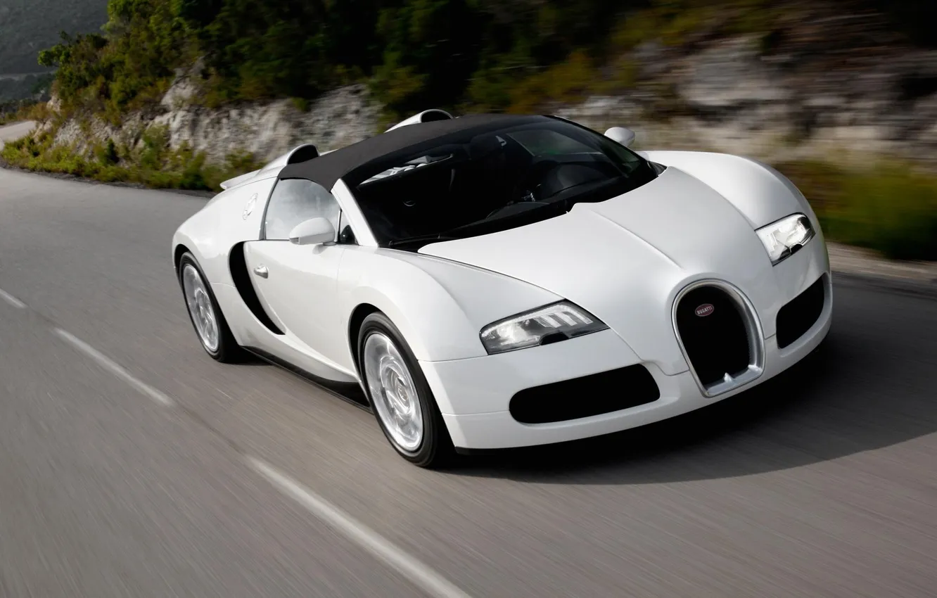 Фото обои белый, фон, красота, Bugatti, картинка