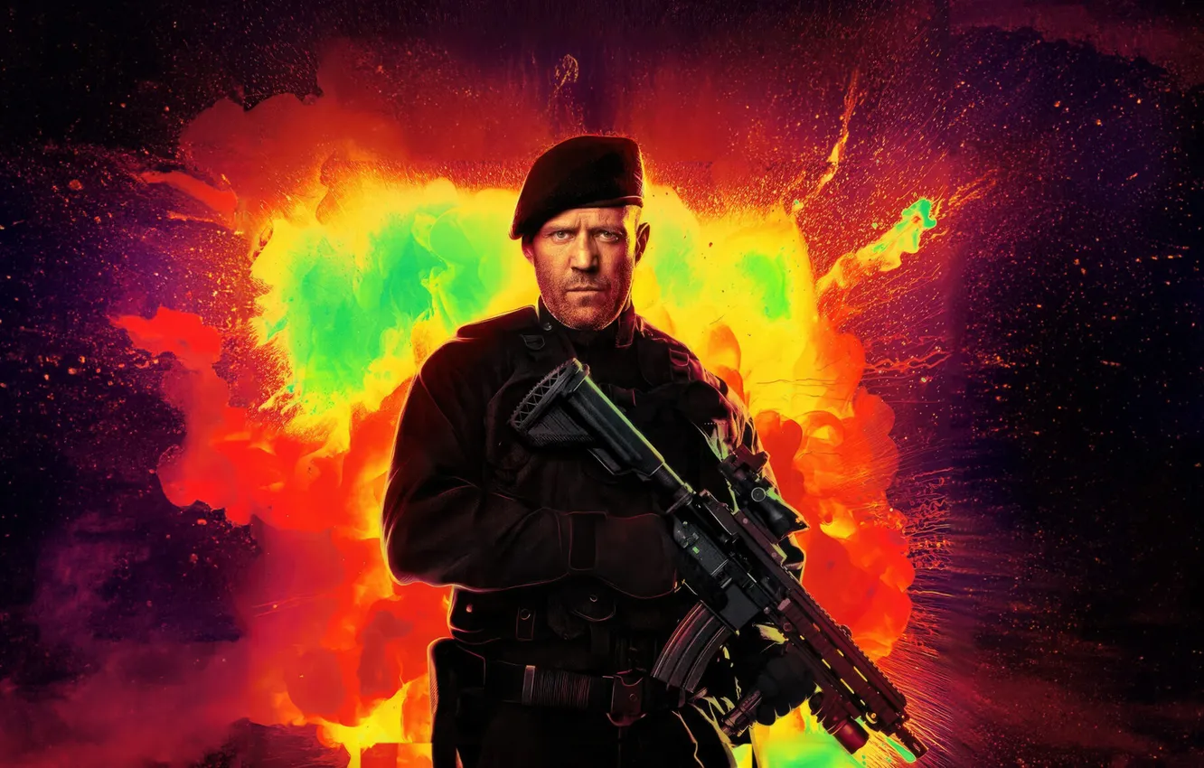 Фото обои christmas, lee, jason statham, expendables 4