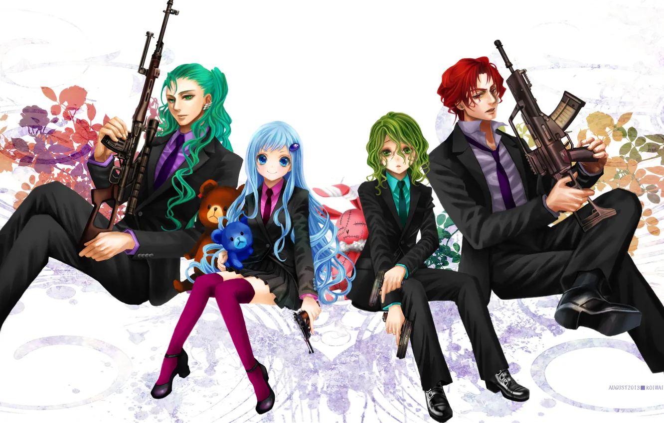 Фото обои арт, парни, Katekyo Hitman REBORN