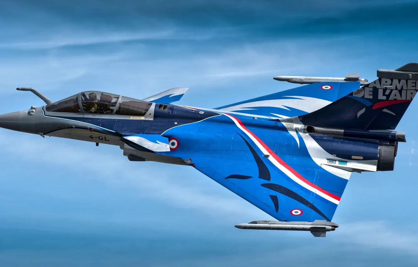 Фото обои небо, полет, самолёт, Dassault Rafale C 133 4-GL