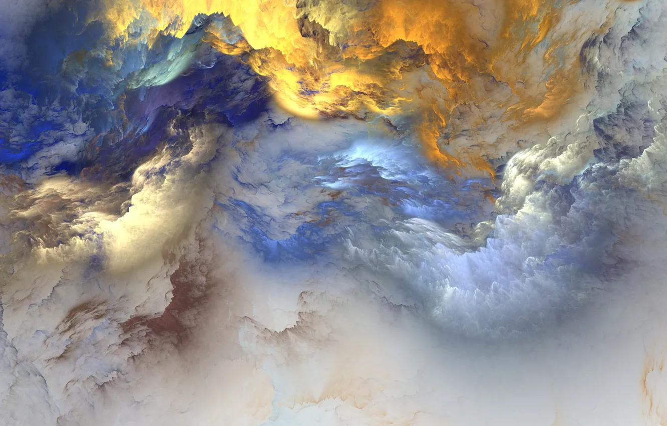 Фото обои облака, фон, colors, abstract, background, clouds, unreal