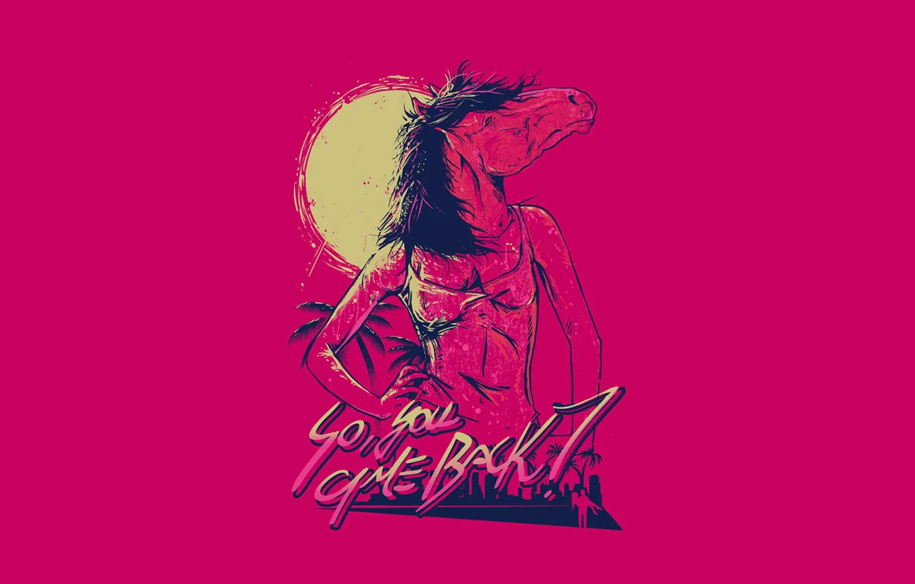 Фото обои Игра, Фон, Miami, Персонаж, Hotline Miami, Synthpop, Darkwave, Synth