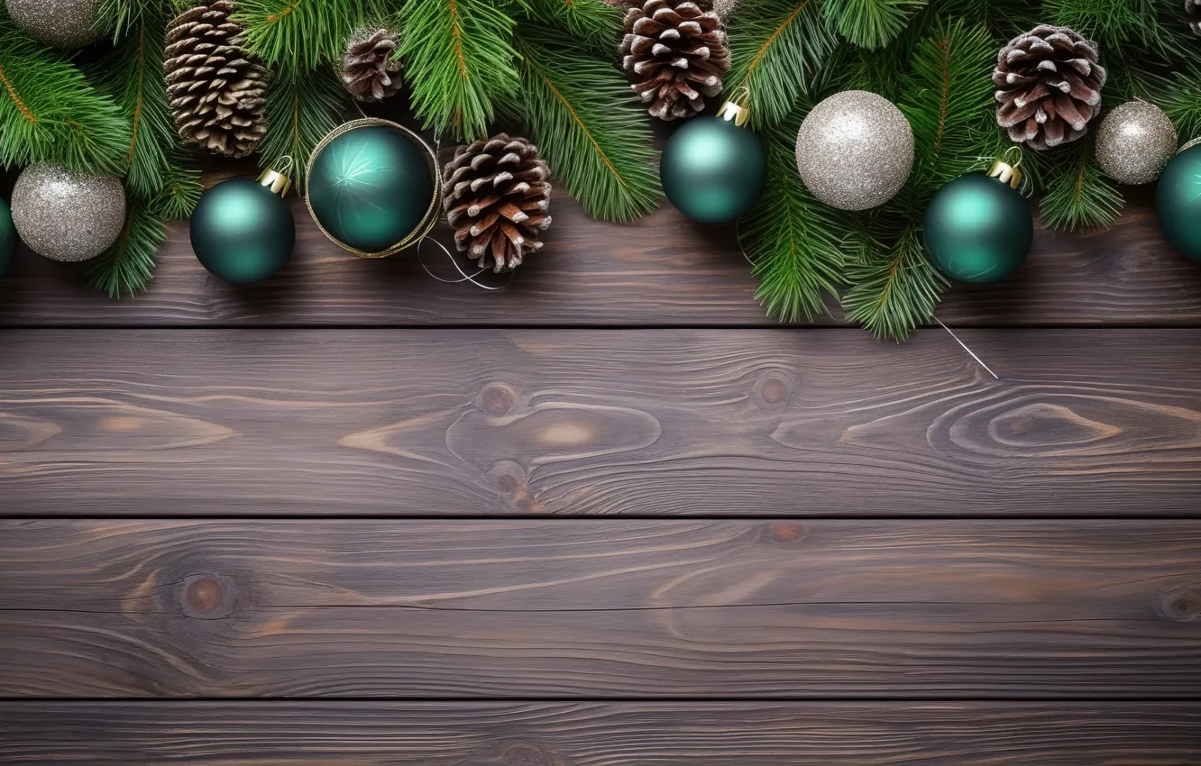 Фото обои украшения, фон, шары, Новый Год, Рождество, new year, Christmas, balls