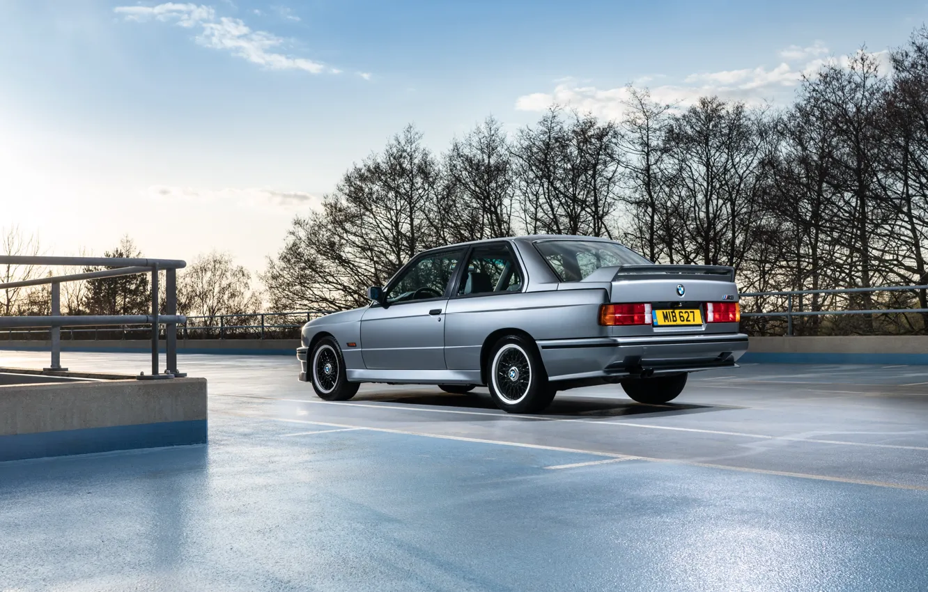 Фото обои BMW, E30, rear view, BMW M3 Coupe, M3