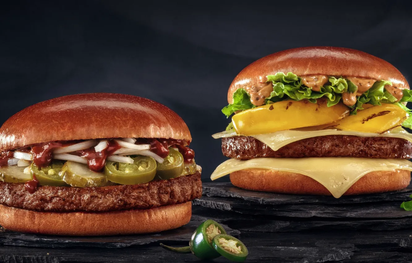 Фото обои гамбургер, бургер, McDonald's