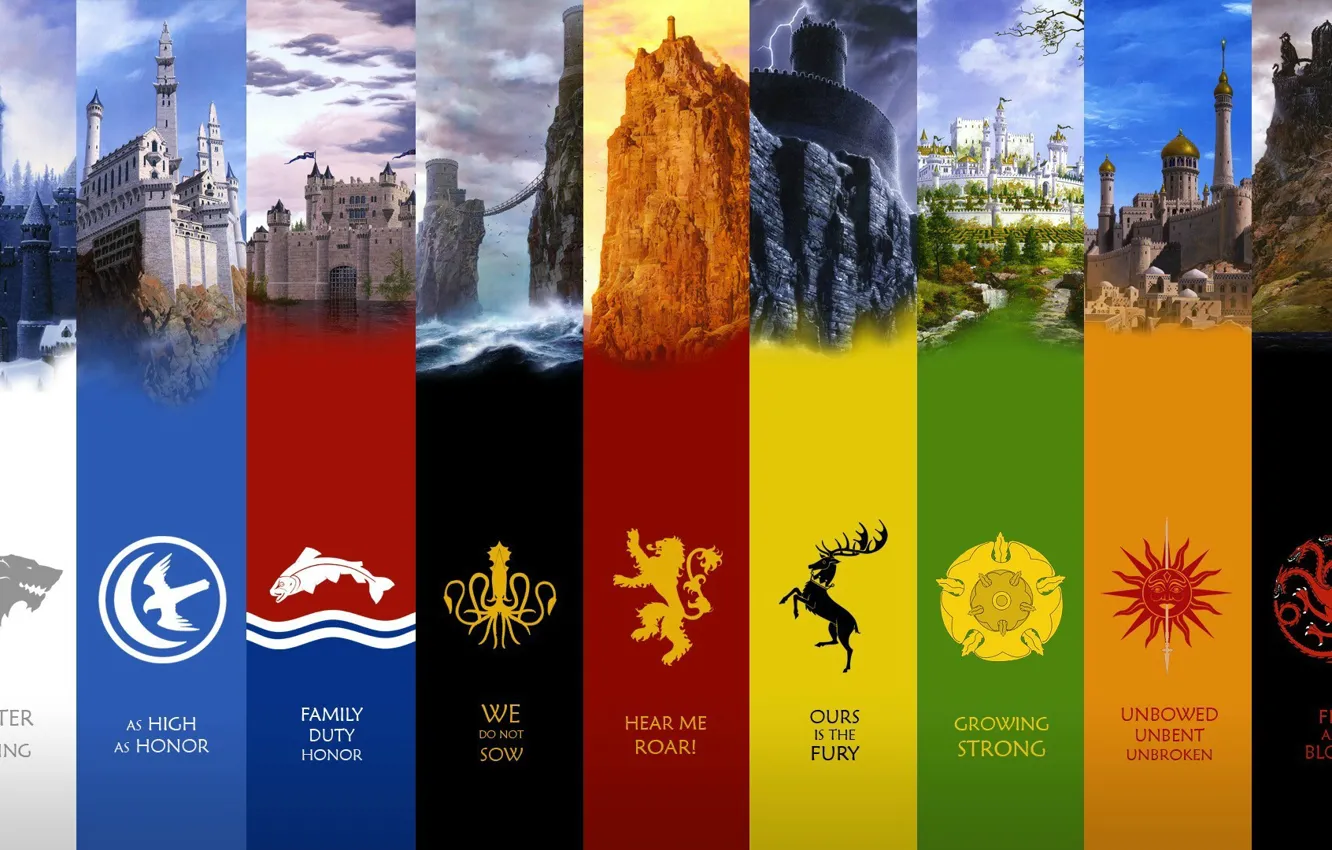Фото обои герб, гербы, Винтерфелл, game of thrones, Игра престолов