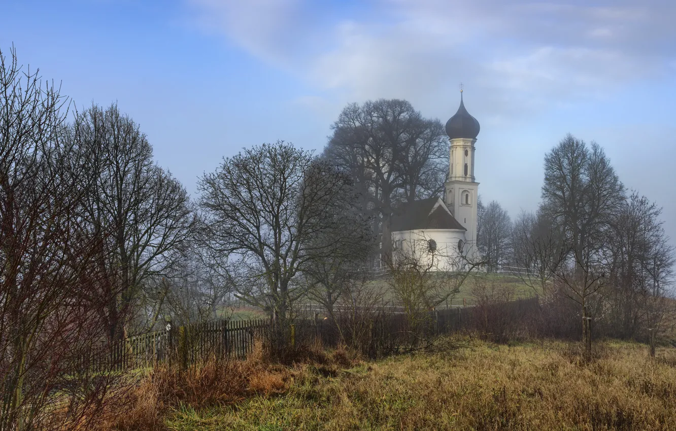 Фото обои Germany, Bavaria, Chapel, Sankt Sebastian