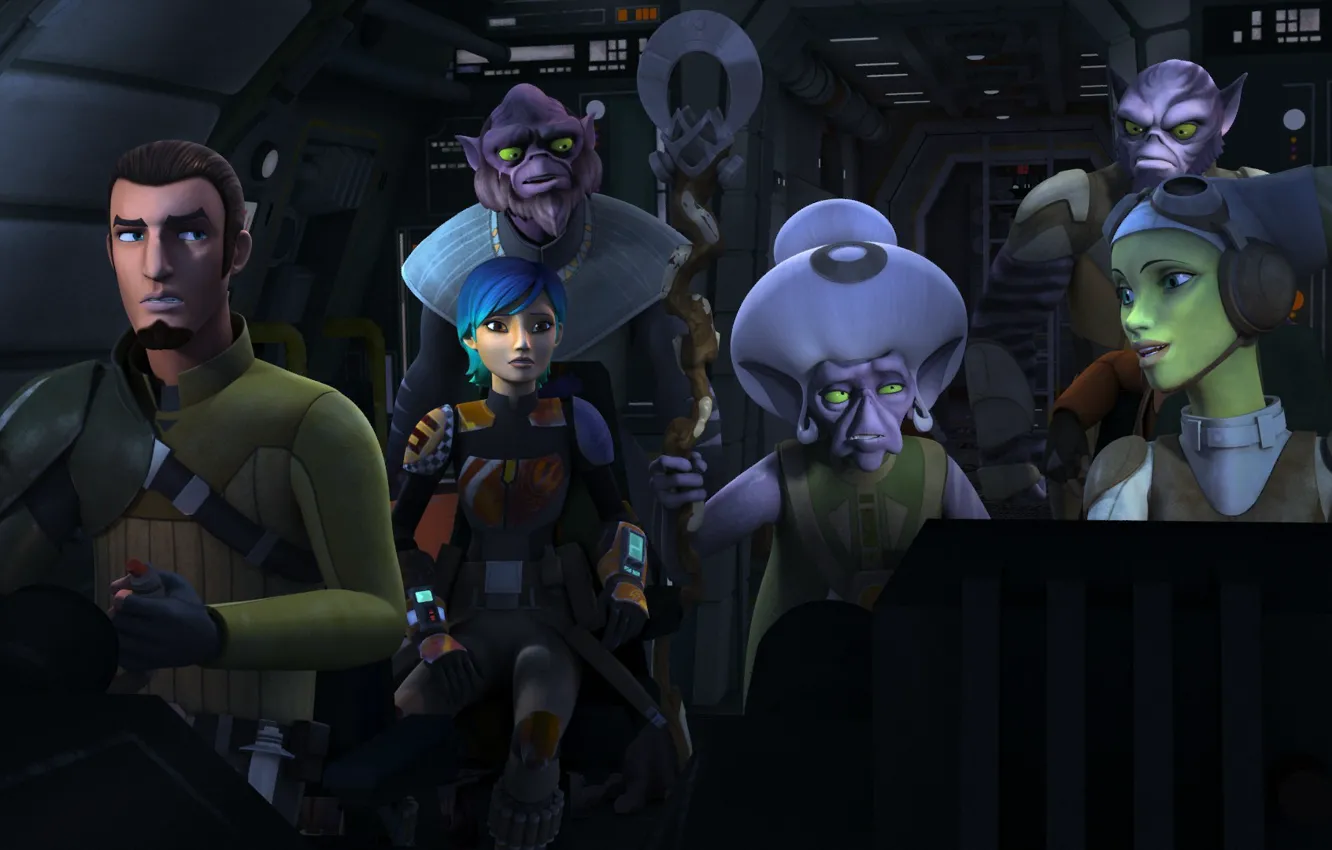 Фото обои команда, Призрак, animated series, Звездные войны: Повстанцы, Star Wars: Rebels, ласаты