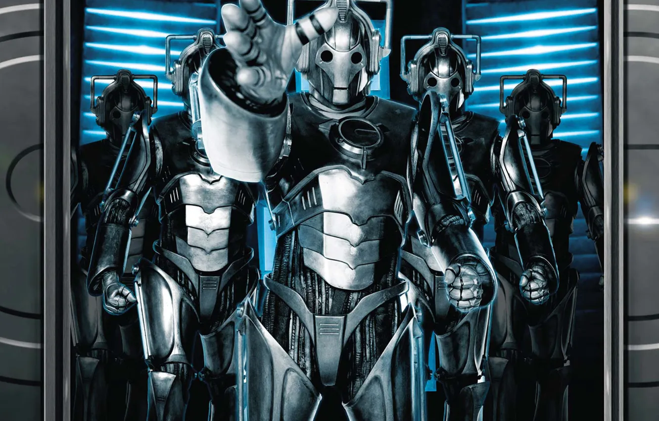 Фото обои фантастика, роботы, киборги, Doctor Who, Доктор Кто, Cyberman, Cybermen, киберлюди