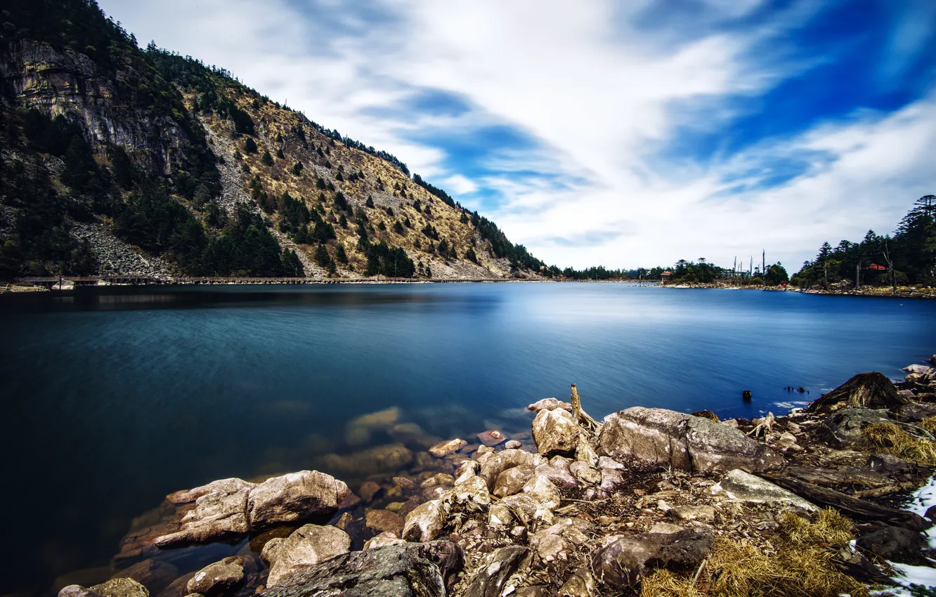 Фото обои озеро, Китай, Пейзажи Китая, Landscapes of China