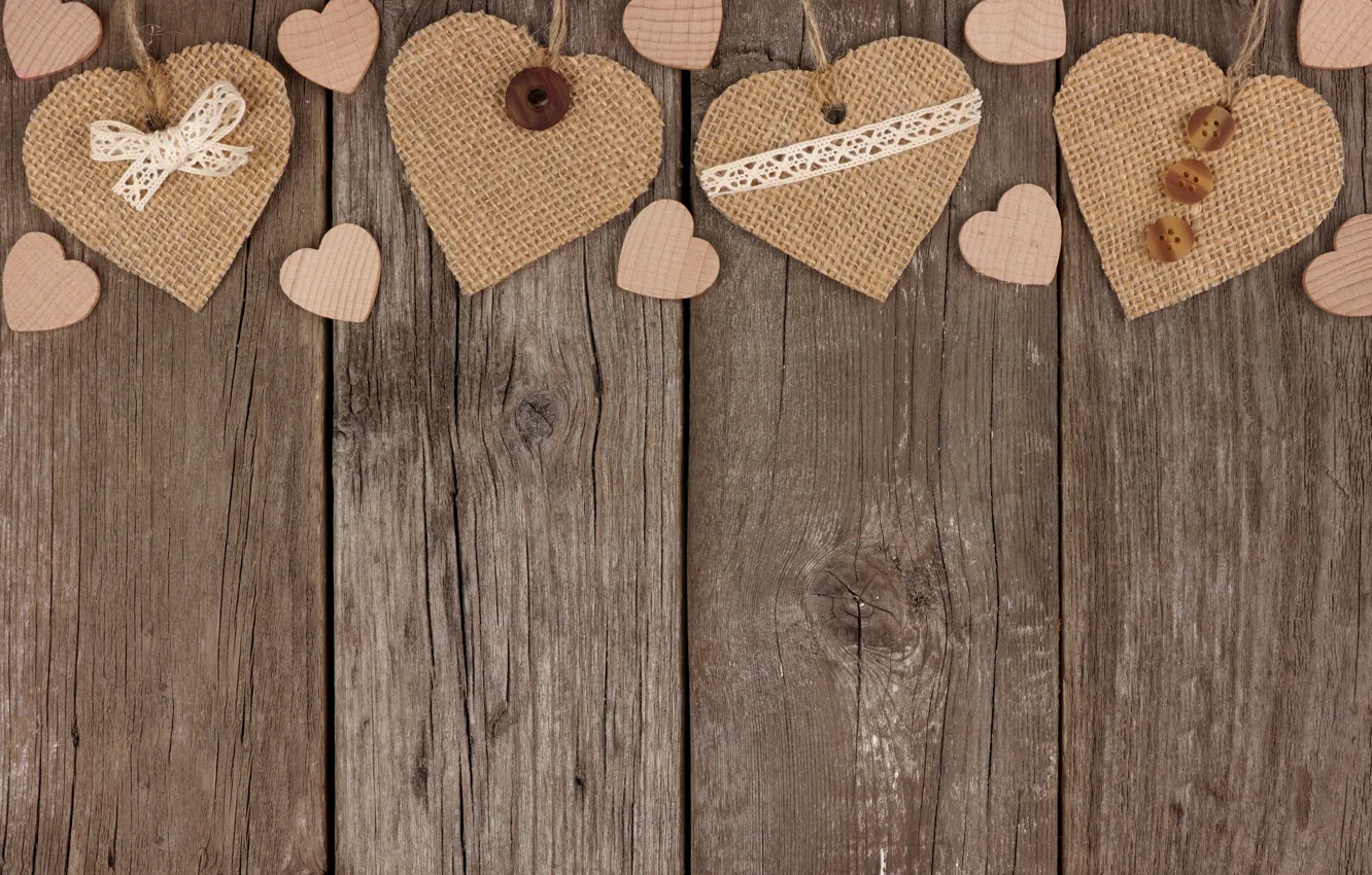 Фото обои сердечки, love, wood, romantic, hearts, valentine`s day