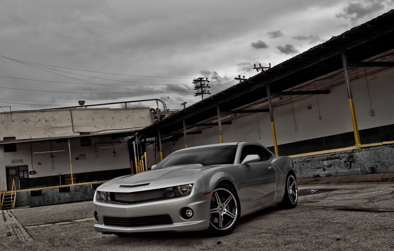 Фото обои небо, тучи, серебристый, silver, шевроле, chevrolet, sky, clouds