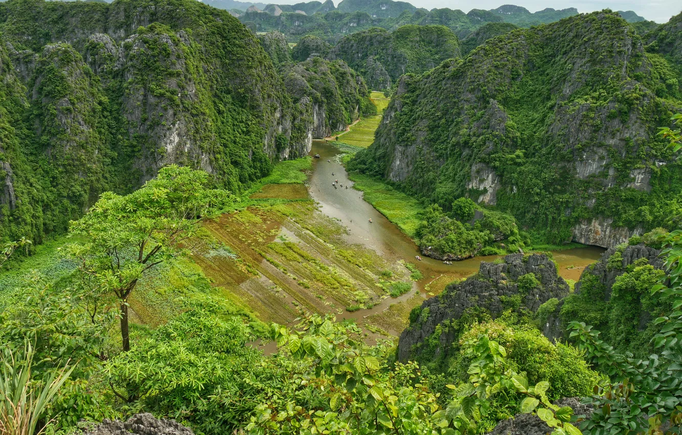 Фото обои природа, река, скалы, каньон, Вьетнам, Vietnam, Canyon, Rivers