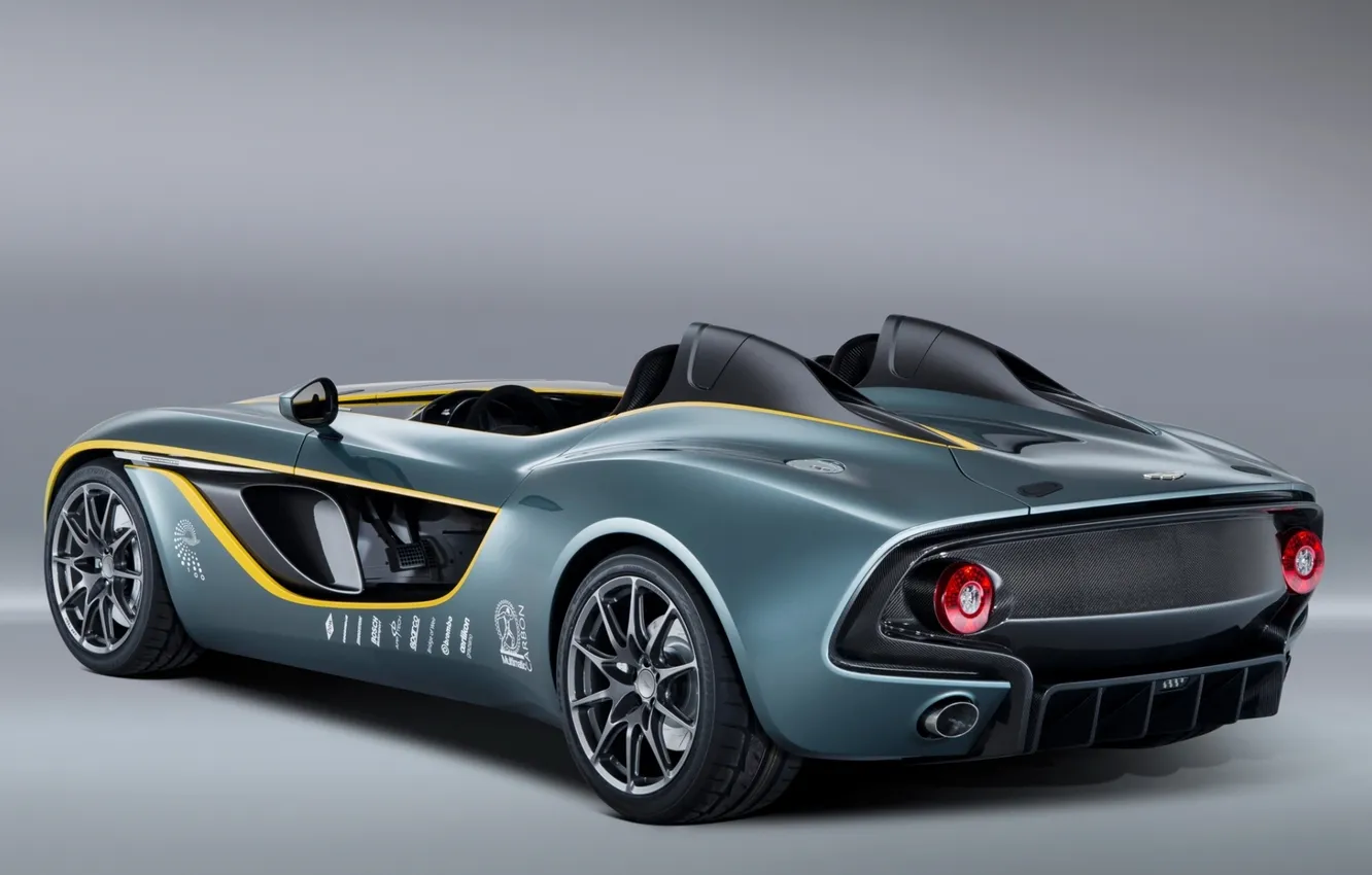 Фото обои Concept, Aston Martin, Концепт, вид сзади, Астон Мартин, Speedster, Спидстер, CC100