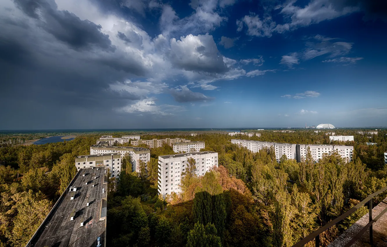 Фото обои Припять, Украина, Чернобыльская зона отчуждения