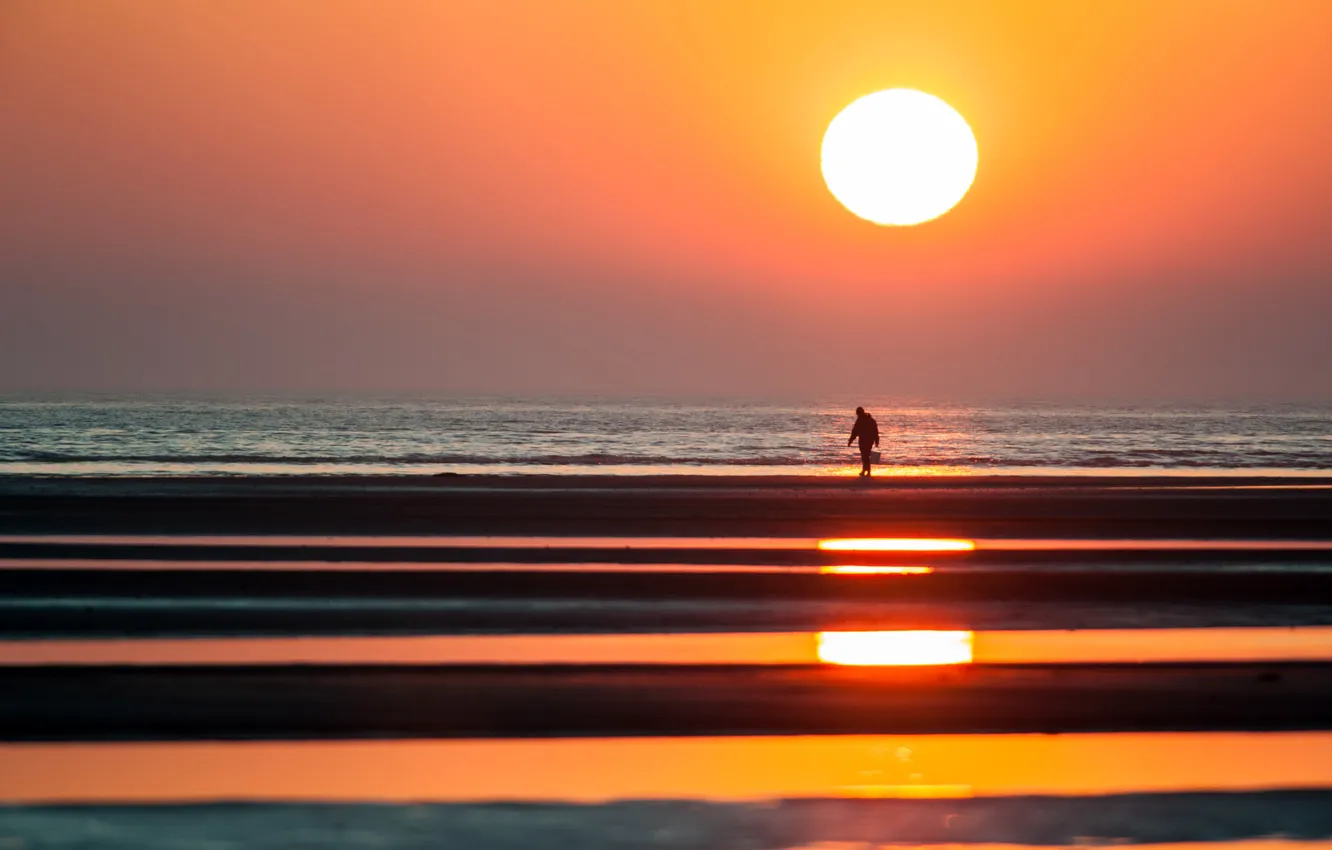 Фото обои beach, twilight, sea, ocean, sunset, seascape, dusk, seaside