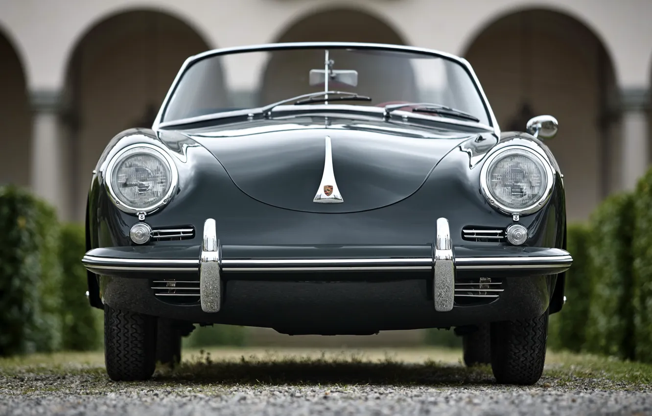 Фото обои Porsche, front, 356, 1961, Porsche 356B 1600 Super Roadster