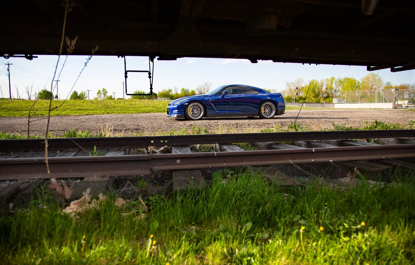 Фото обои Nissan, GT-R, Railway
