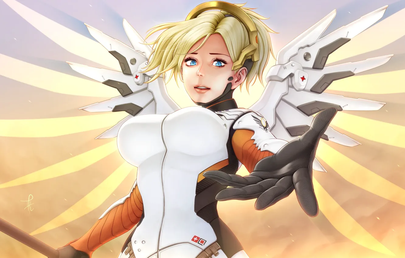 Фото обои Game, Blizzard Entertainment, Overwatch, Mercy