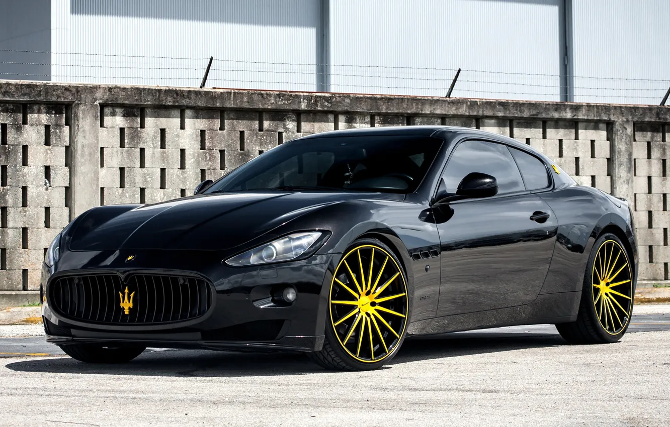 Фото обои Maserati, GranTurismo, Vossen, VFS2, wheels.