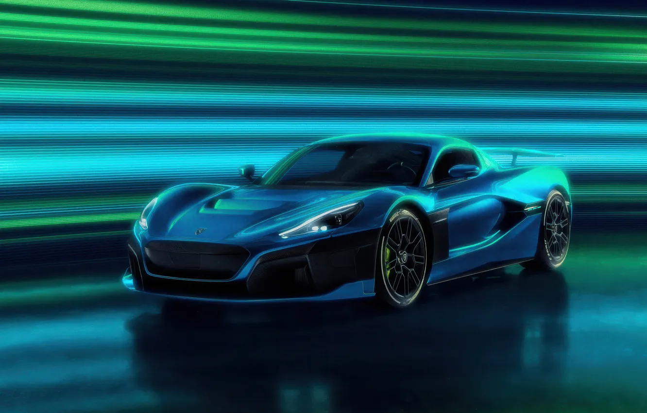 Фото обои speed, rimac, nevera