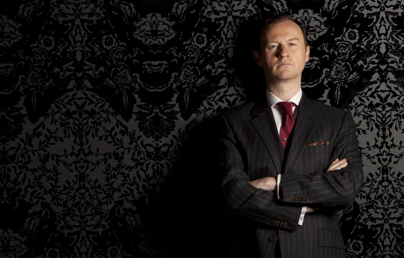 Фото обои сериал, serial, шерлок, sherlock bbc, Mark Gatiss, Марк Гэтисс, Майкрофт Холмс, Mycroft Holmes