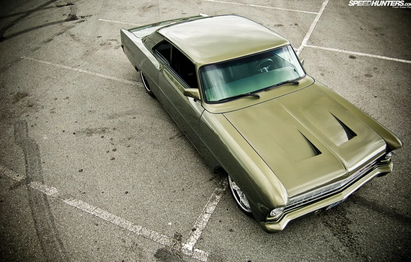 Фото обои Chevy, 1966, Nova, built by Killer Customs, Pro Touring style