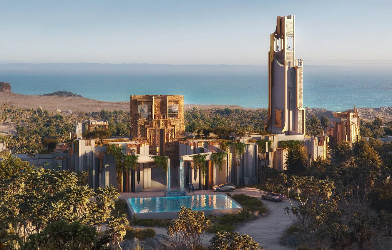 Фото обои sea, Saudi Arabia, gage, neom, Gulf of Aqaba, waterpool, elanan
