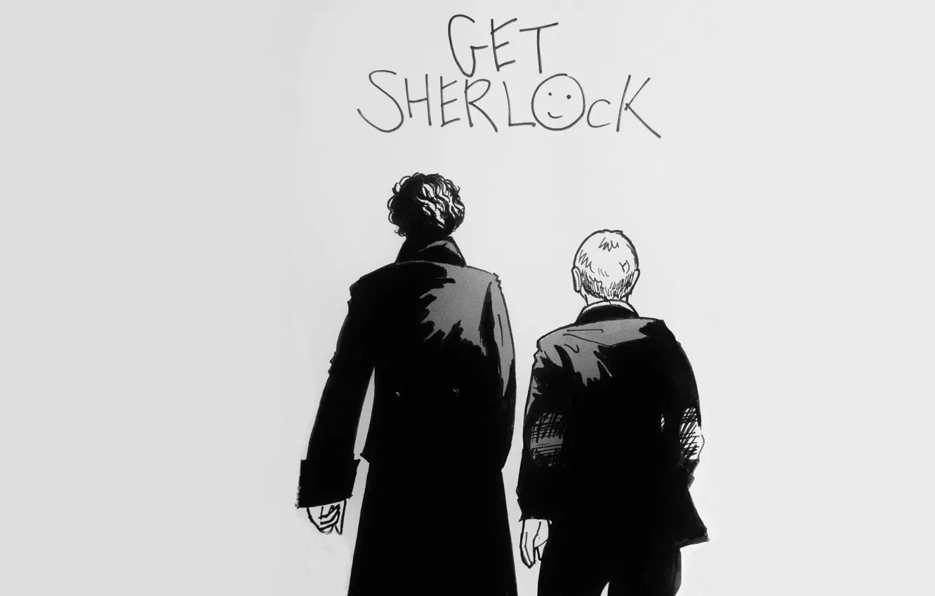 Фото обои фон, арт, сериал, Шерлок Холмс, спиной, John Watson, Sherlock BBC, Dr. John Watson