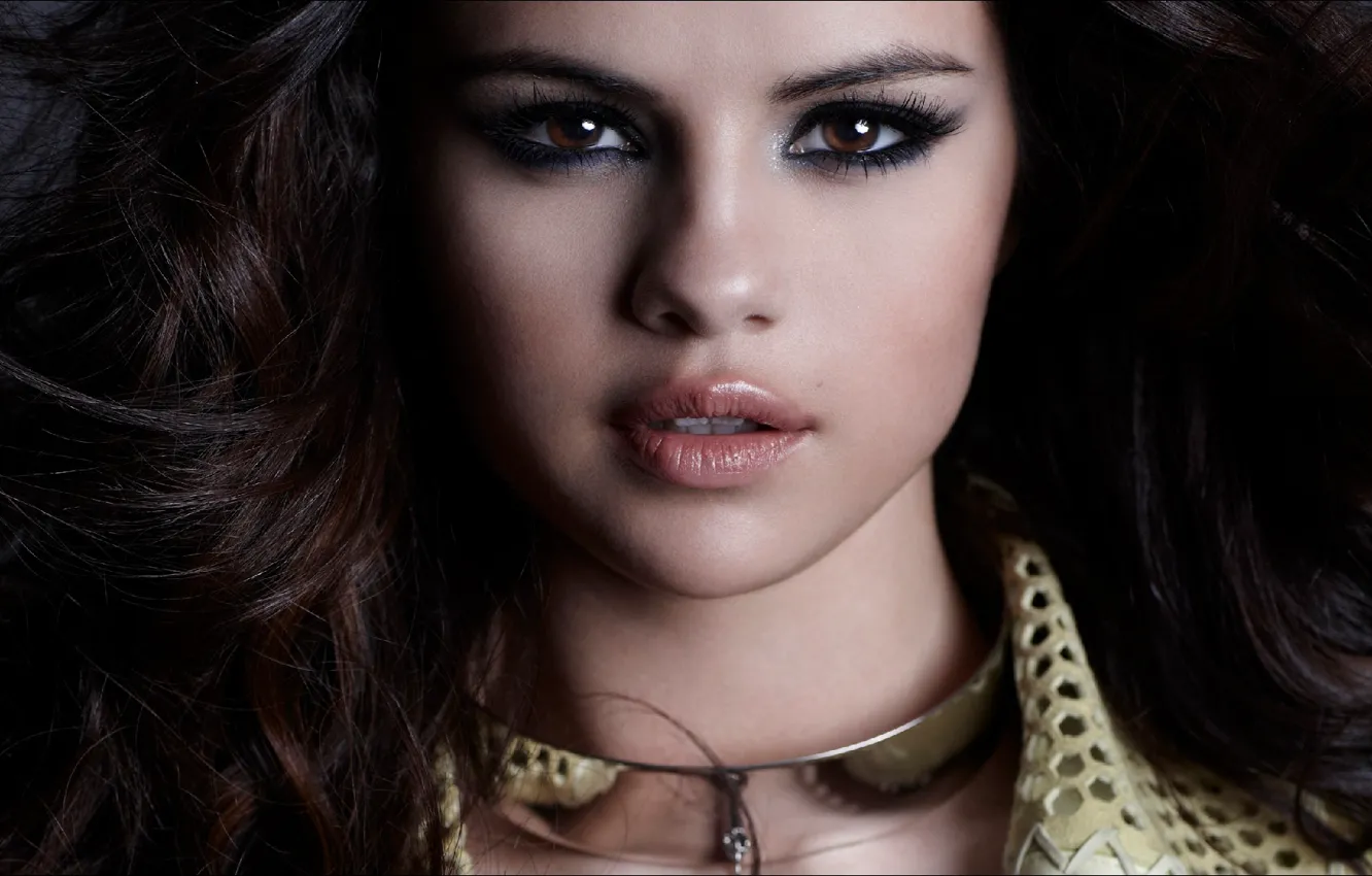 Фото обои portrait, Selena Gomez, face beautiful
