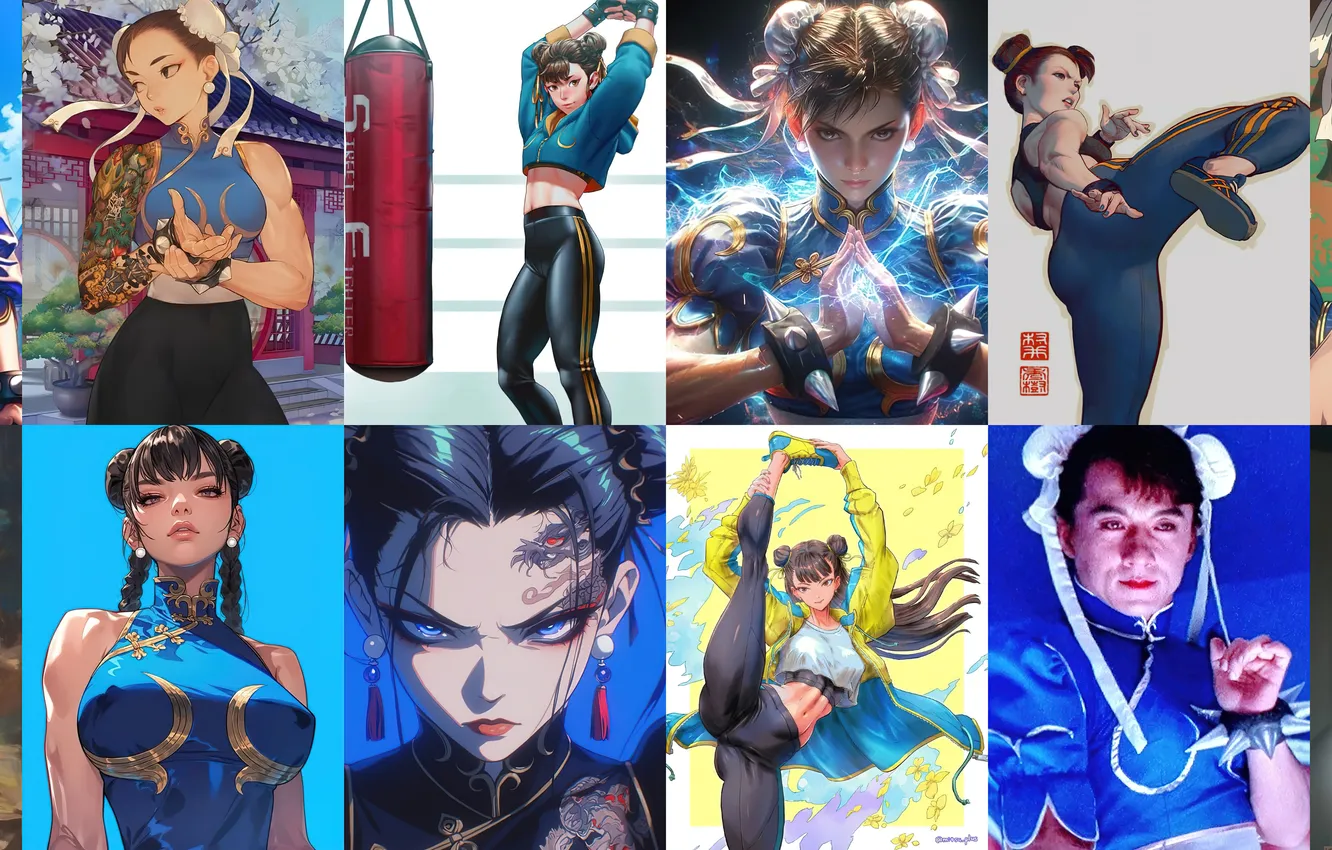 Фото обои cosplay, Street Fighter, Chun Li, Jackie Chan, Beautiful girl, game art