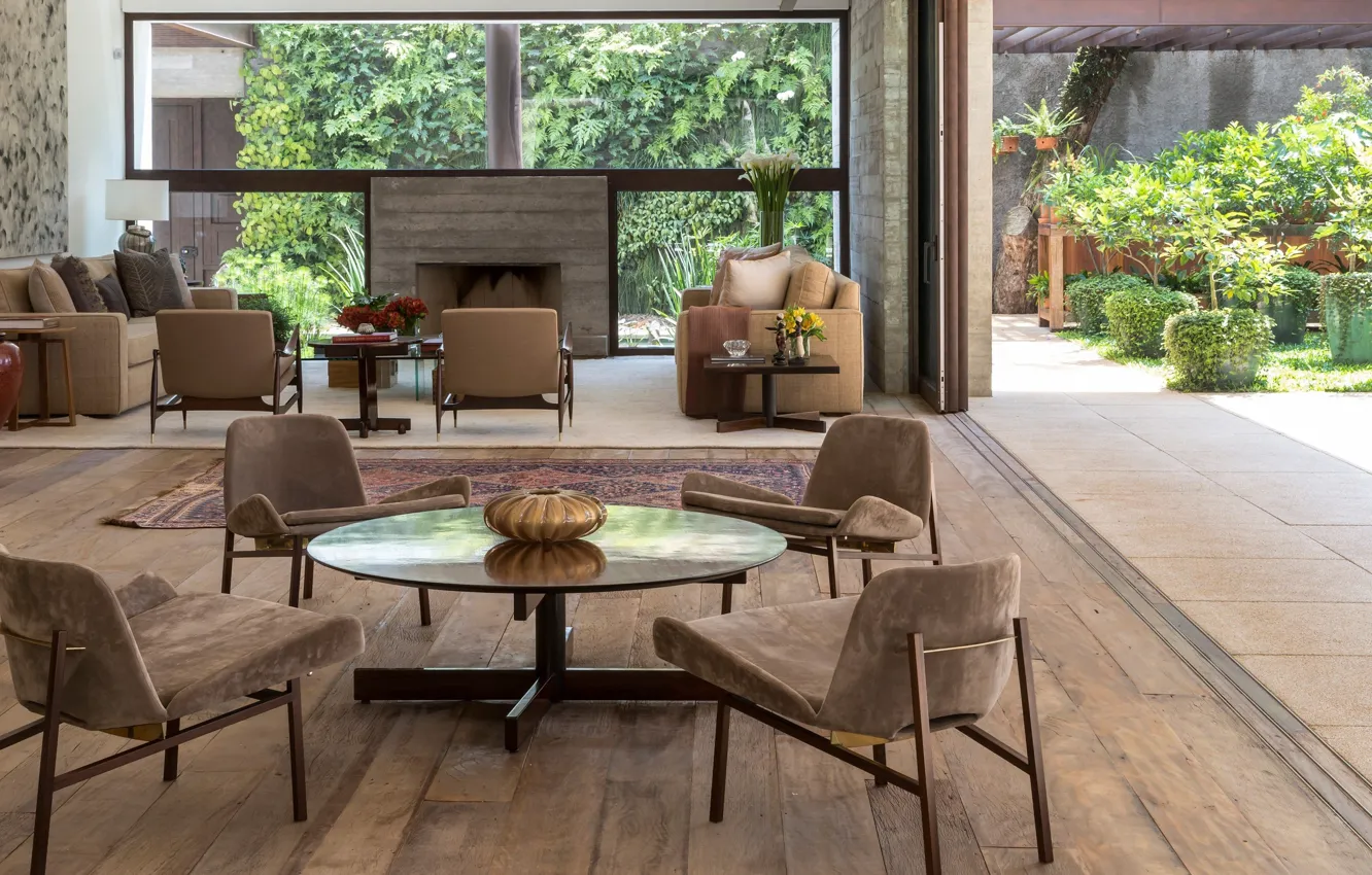 Фото обои дизайн, стиль, интерьер, Бразилия, Brazil, São Paulo, Сан-Паулу, MO Residence