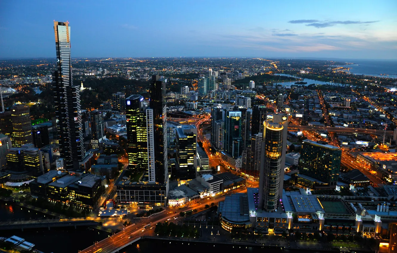 Фото обои city, город, Melbourne, Australia