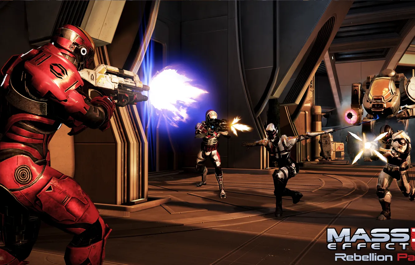 Фото обои ракета, штурмовик, страж, атлас, фантом, Mass Effect 3, дополнение &quot;восстание&quot;, Rebellion Pack