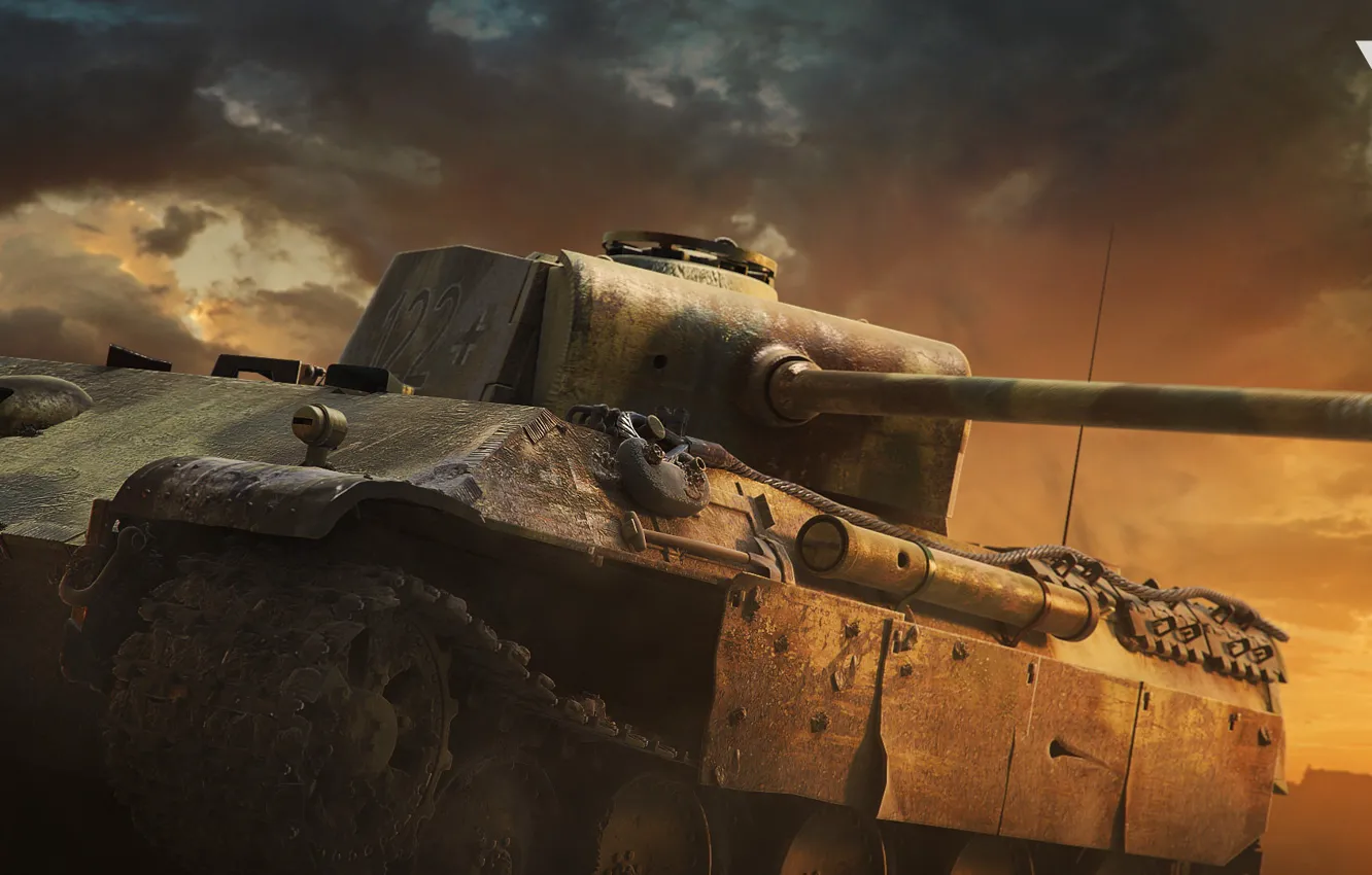 Фото обои башня, танк, пушка, War thunder Cinematic