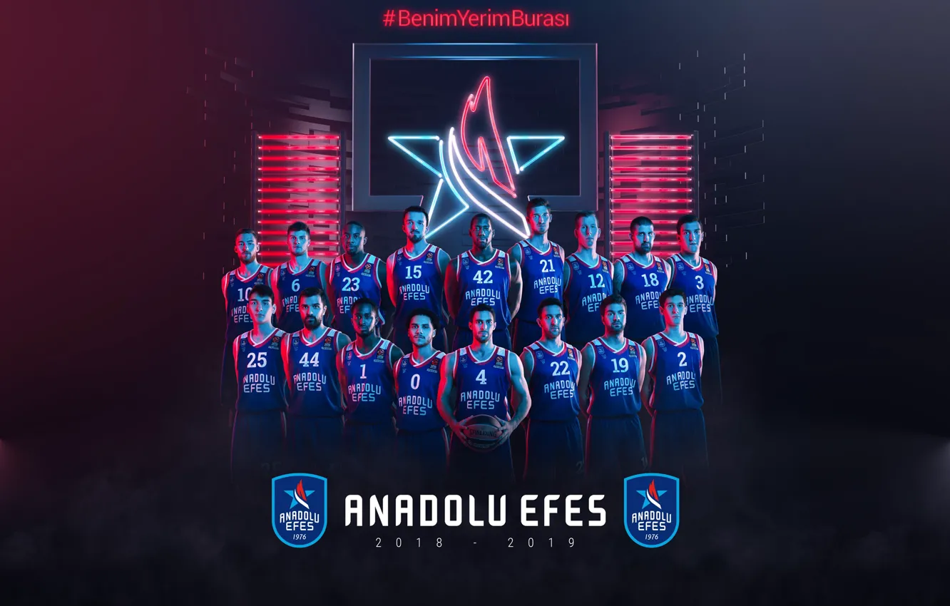 Фото обои Champion, Anadolu Efes, 2020-2021, Euroleauge