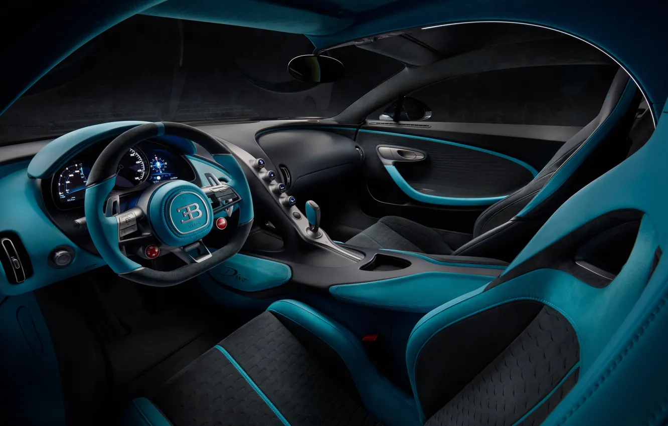 Фото обои Bugatti, суперкар, салон, 2018, гиперкар, Divo